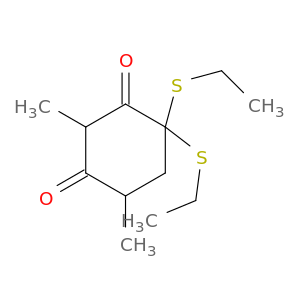 1,3-Cyclohexanedione, 4,4-bis(ethylthio)-2,6-dimethyl-