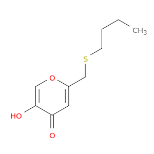 4H-Pyran-4-one, 2-[(butylthio)methyl]-5-hydroxy-