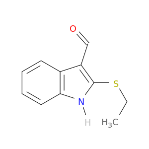 1H-Indole-3-carboxaldehyde, 2-(ethylthio)-