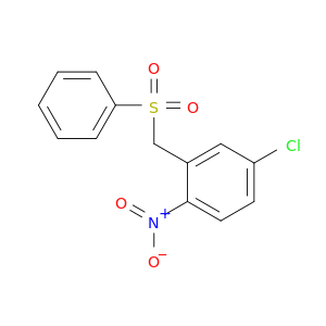 Benzene, 4-chloro-1-nitro-2-[(phenylsulfonyl)methyl]-