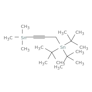 Stannane, trimethyl[3-[tris(1,1-dimethylethyl)stannyl]-1-propynyl]-