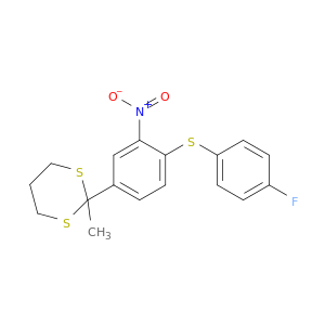 1,3-Dithiane, 2-[4-[(4-fluorophenyl)thio]-3-nitrophenyl]-2-methyl-