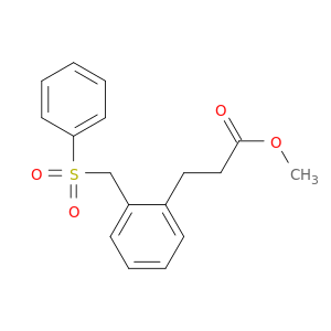 Benzenepropanoic acid, 2-[(phenylsulfonyl)methyl]-, methyl ester