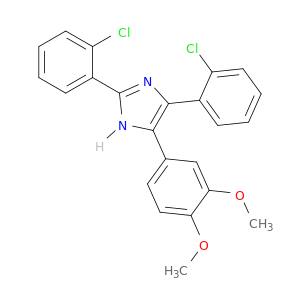 2,5-双(2-氯苯基)-4-(3,4-二甲氧基苯基)-1H-咪唑