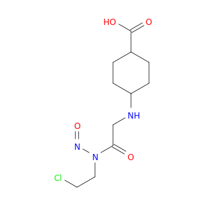 4-((((2-CHLOROETHYL)NITROSOAMINO)CARBONYL)METHYLAMINO)CYCLOHEXANECARBOXYLIC ACID