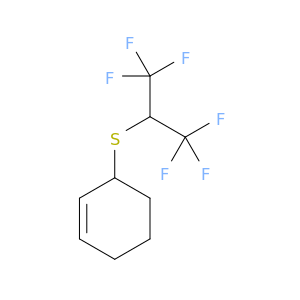 Cyclohexene, 3-[[2,2,2-trifluoro-1-(trifluoromethyl)ethyl]thio]-