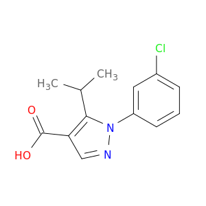 1-(3-Chlorophenyl)-5-(propan-2-yl)-1H-pyrazole-4-carboxylic Acid