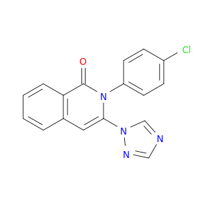 1(2H)-Isoquinolinone, 2-(4-chlorophenyl)-3-(1H-1,2,4-triazol-1-yl)-