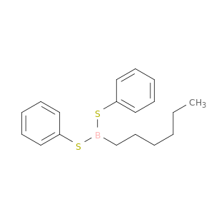 Boronic acid, hexyldithio-, diphenyl ester