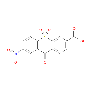 9H-Thioxanthene-3-carboxylic acid, 7-nitro-9-oxo-, 10,10-dioxide