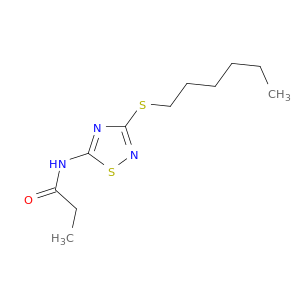 Propanamide, N-[3-(hexylthio)-1,2,4-thiadiazol-5-yl]-