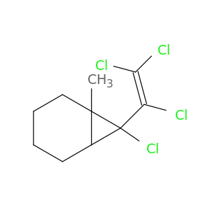 Bicyclo[4.1.0]heptane, 7-chloro-1-methyl-7-(trichloroethenyl)-