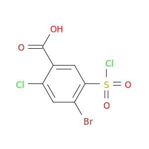 4-溴-2-氯-5-(氯磺酰基)苯甲酸