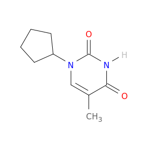 2,4(1H,3H)-Pyrimidinedione, 1-cyclopentyl-5-methyl-