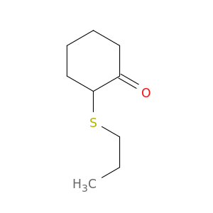 Cyclohexanone, 2-(propylthio)-