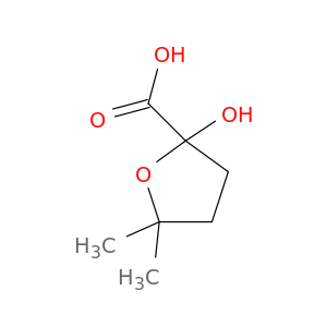 2-Furancarboxylic acid, tetrahydro-2-hydroxy-5,5-dimethyl-