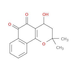 2H-Naphtho[1,2-b]pyran-5,6-dione, 3,4-dihydro-4-hydroxy-2,2-dimethyl-