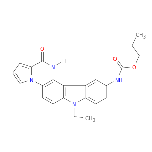 PROPYL 7-ETHYL-13-OXO-12,13-DIHYDRO-7H-PYRROLO[2',1':6,1]PYRAZINO[2,3-C]CARBAZOL-10-YLCARBAMATE