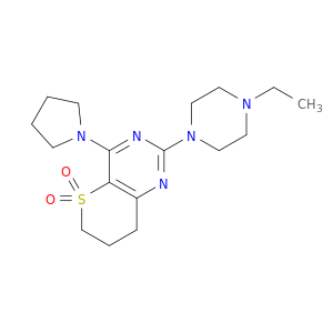 2-(4-ETHYL-(PIPERAZIN-1-YL))-7,8-DIHYDRO-4-(PYRROLIDIN-1-YL)-6H-THIOPYRANO[3,2-D]PYRIMIDINE 5,5-DIOXIDE