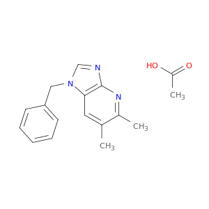 1H-Imidazo[4,5-b]pyridine, 5,6-dimethyl-1-(phenylmethyl)-, acetate
