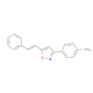 Isoxazole, 3-(4-methylphenyl)-5-[(1E)-2-phenylethenyl]-