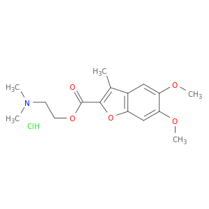 2-(dimethylamino)ethyl 5,6-dimethoxy-3-methyl-1-benzofuran-2-carboxylate hydrochloride(1:1)