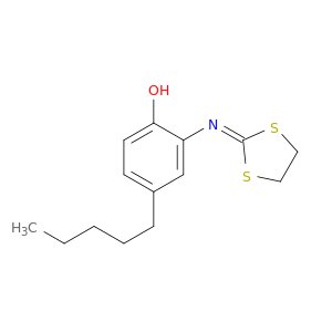 Phenol, 2-(1,3-dithiolan-2-ylideneamino)-4-pentyl-