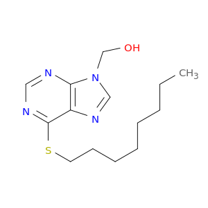 9H-Purine-9-methanol,6-(octylthio)-