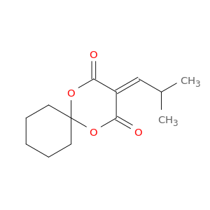 1,5-Dioxaspiro[5.5]undecane-2,4-dione, 3-(2-methylpropylidene)-