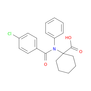 Cyclohexanecarboxylic acid, 1-[(4-chlorobenzoyl)phenylamino]-
