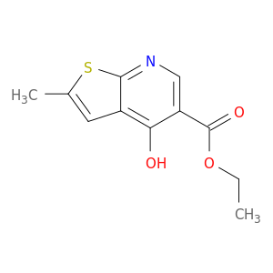 Thieno[2,3-b]pyridine-5-carboxylic acid, 4-hydroxy-2-methyl-, ethyl ester