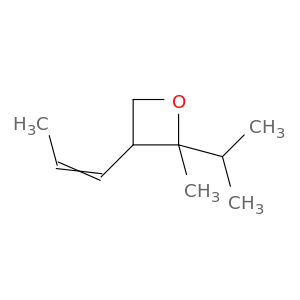 Oxetane, 2-methyl-2-(1-methylethyl)-3-(1-propenyl)-