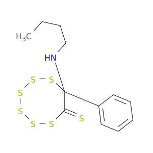 1,2,3,4,5,6-Hexathiocane-7-thione, 8-(butylamino)-8-phenyl-