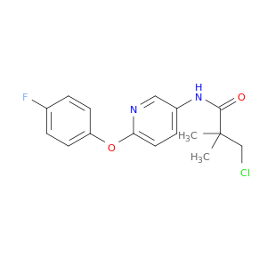 Propanamide,3-chloro-N-[6-(4-fluorophenoxy)-3-pyridinyl]-2,2-dimethyl-