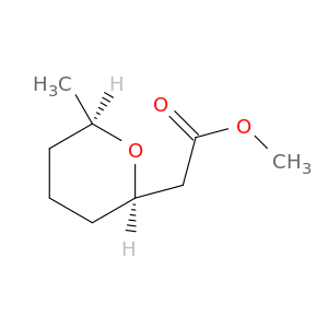 2H-Pyran-2-acetic acid, tetrahydro-6-methyl-, methyl ester, cis-