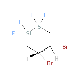 1,2-Disilacyclohexane, 4,5-dibromo-1,1,2,2-tetrafluoro-, cis-