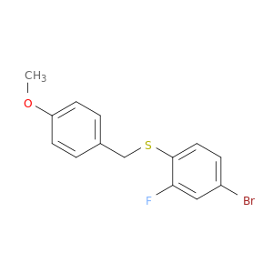 (4-Bromo-2-fluorophenyl)(4-methoxybenzyl)sulfane