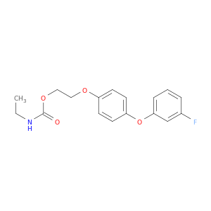 Carbamic acid, ethyl-, 2-(4-(3-fluorophenoxy)phenoxy)ethyl ester