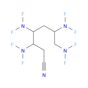 Heptanenitrile, 3,4,6,7-tetrakis(difluoroamino)-