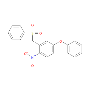 Benzene, 1-nitro-4-phenoxy-2-[(phenylsulfonyl)methyl]-