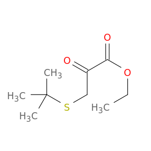 Propanoic acid, 3-[(1,1-dimethylethyl)thio]-2-oxo-, ethyl ester