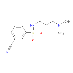 3-Cyano-N-[3-(dimethylamino)propyl]benzene-1-sulfonamide