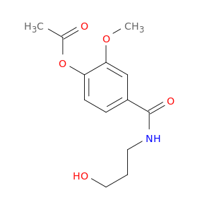 Benzamide, 4-(acetyloxy)-N-(3-hydroxypropyl)-3-methoxy-