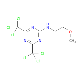 1,3,5-Triazin-2-amine,N-(2-methoxyethyl)-4,6-bis(trichloromethyl)-