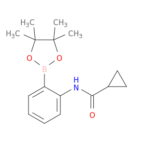 N-(2-(4,4,5,5-四甲基-1,3,2-二氧苯甲醛-2-基)苯基)环丙烷甲酰胺