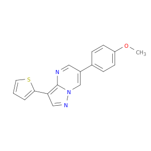 6-(4-甲氧基苯基)-3-(噻吩-2-基)吡唑并[1,5-a]嘧啶