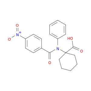 Cyclohexanecarboxylic acid, 1-[(4-nitrobenzoyl)phenylamino]-