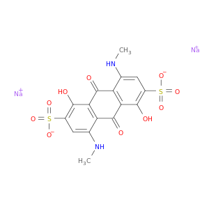 2,6-炭戊磺酸,9,10-二氢-1,5-二羟基-4,8-​​双(甲基氨基)-9,10-二氧化钠-钠盐(1：2)