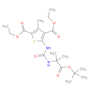 Diethyl 5-(3-(1-(tert-butoxy)-2-methyl-1-oxopropan-2-yl)ureido)-3-methylthiophene-2,4-dicarboxylate