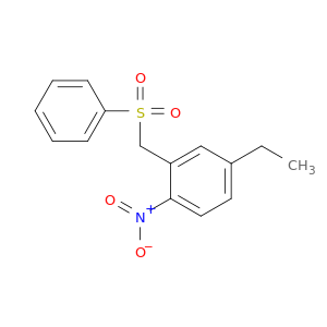 Benzene, 4-ethyl-1-nitro-2-[(phenylsulfonyl)methyl]-